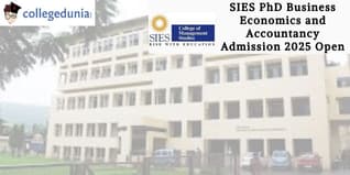 SIES PhD Business Economics and Accountancy Admission 2025 Open; Apply Before February 18